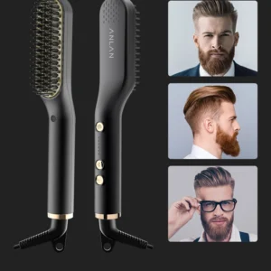 Brosse chauffante barbe Nat-Hom Black